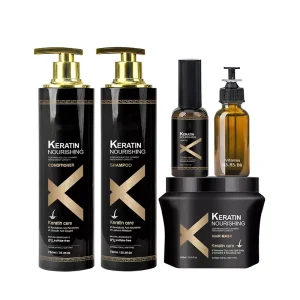 Organic Keratin Shampoo and Hair Care Set